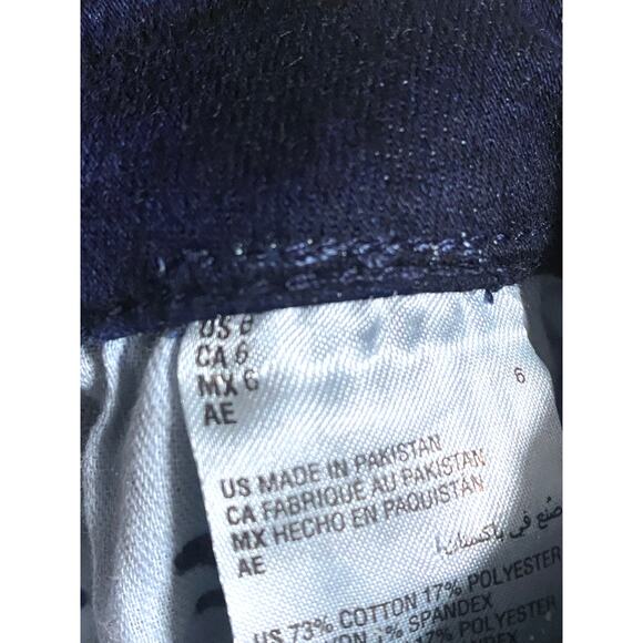 INC Denim High Rise Skinny Jeans Womens 6 Stretch Casual Classic Dark Indigo NWT - Picture 9 of 11